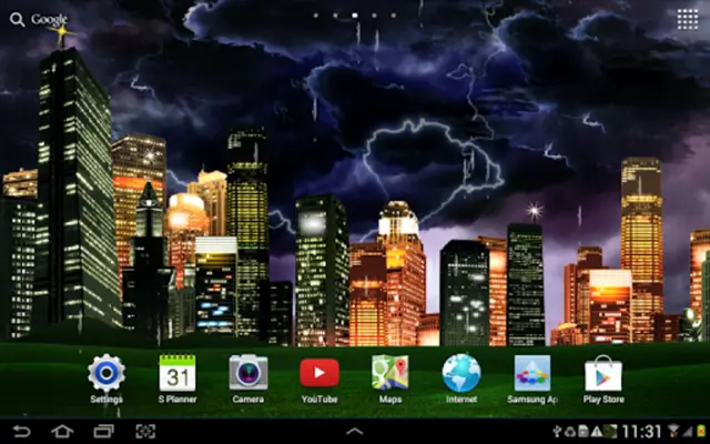 Thunderstorm Live Wallpaper android App screenshot 1